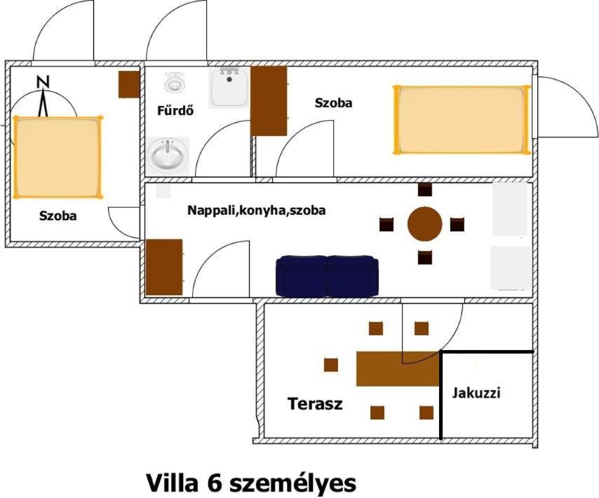 Smeraldo Villa Siofok Bagian luar foto